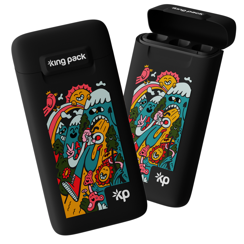 king pack preroll black r202 open and close view